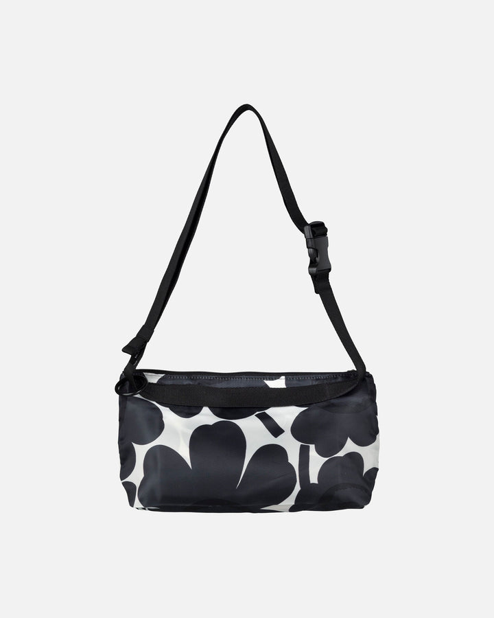 neat small crossbody unikko - black/white