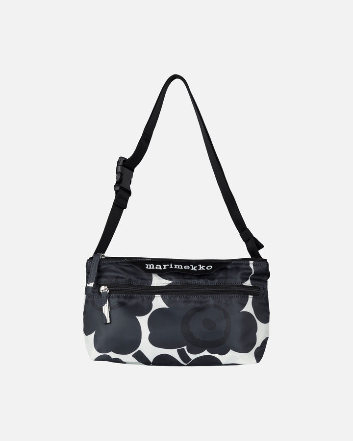 neat small crossbody unikko - black/white