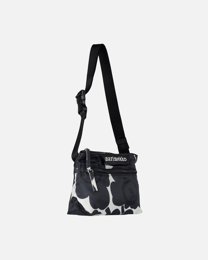 neat small crossbody unikko - black/white