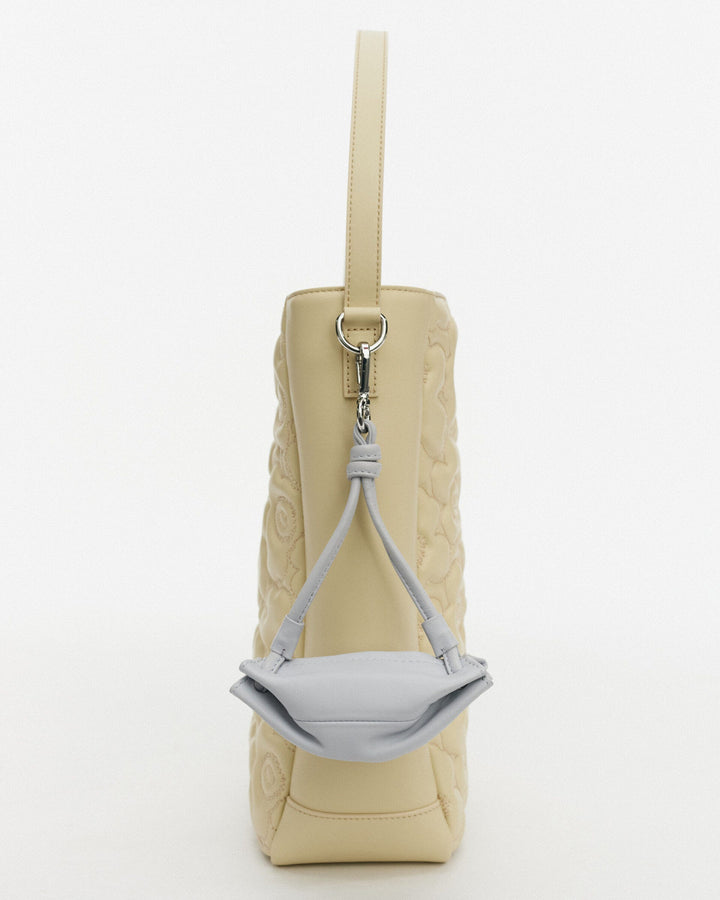 karla leather pocket pouch - sky blue