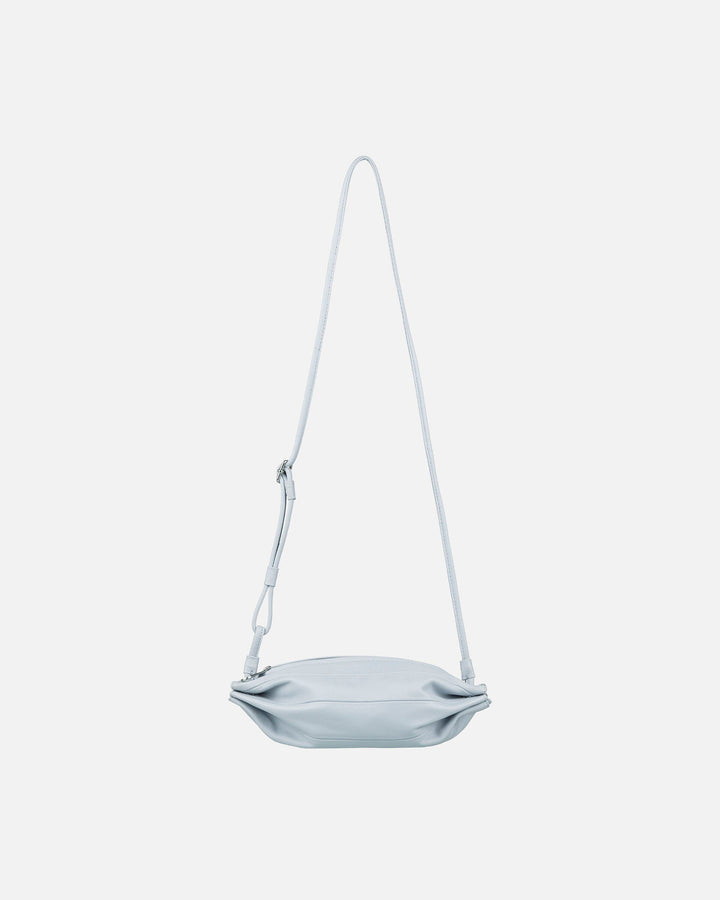 pikku karla leather bag - sky blue