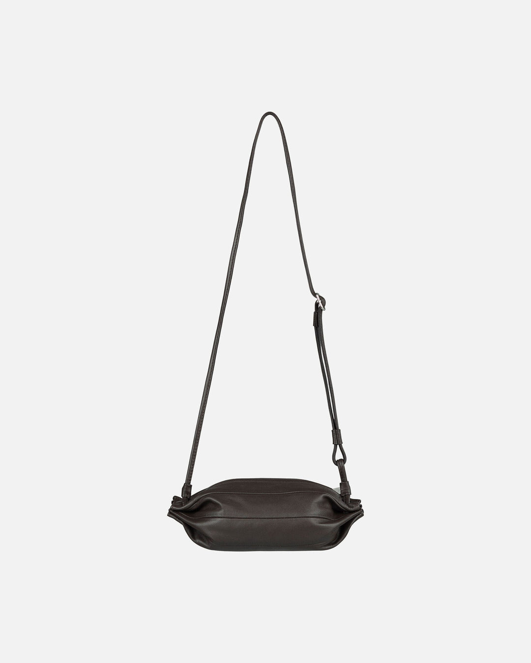 pikku karla leather bag - dark brown