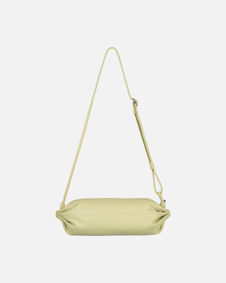 karla leather bag - yellow