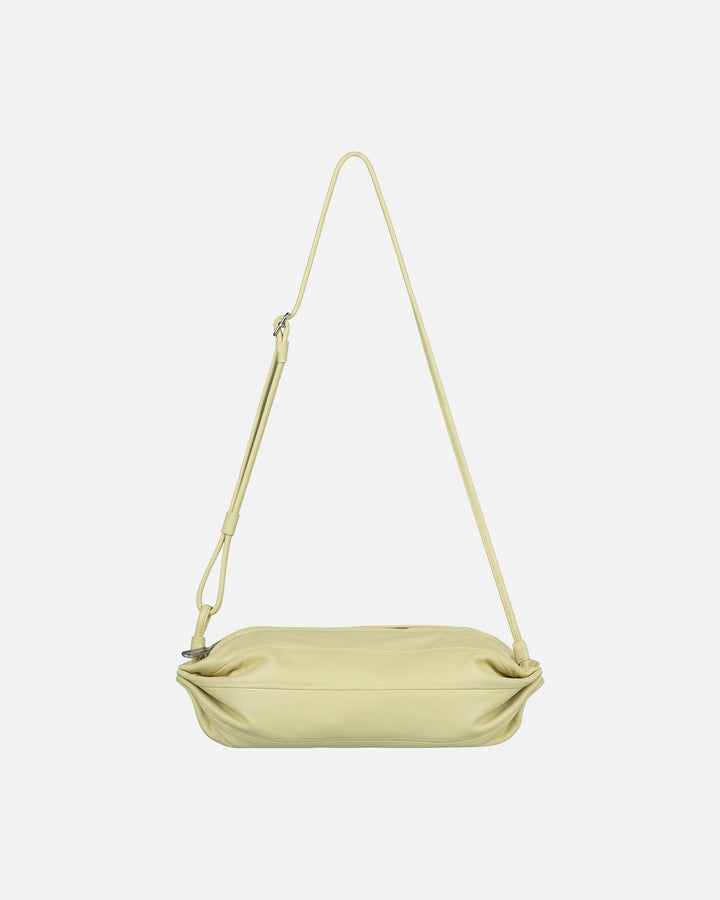 karla leather bag - yellow