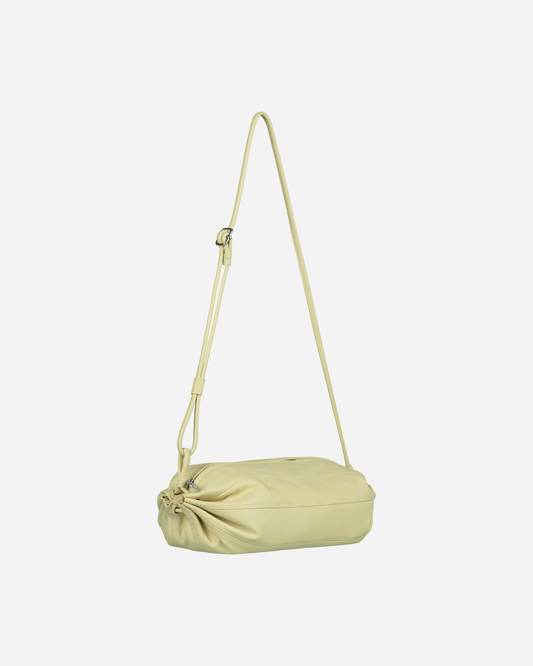 karla leather bag - yellow