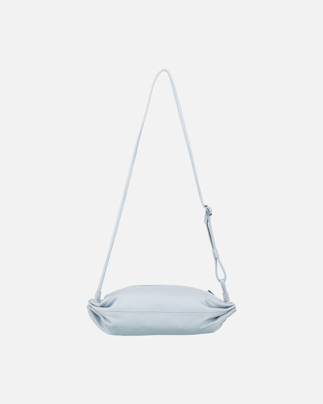 karla leather bag - sky blue