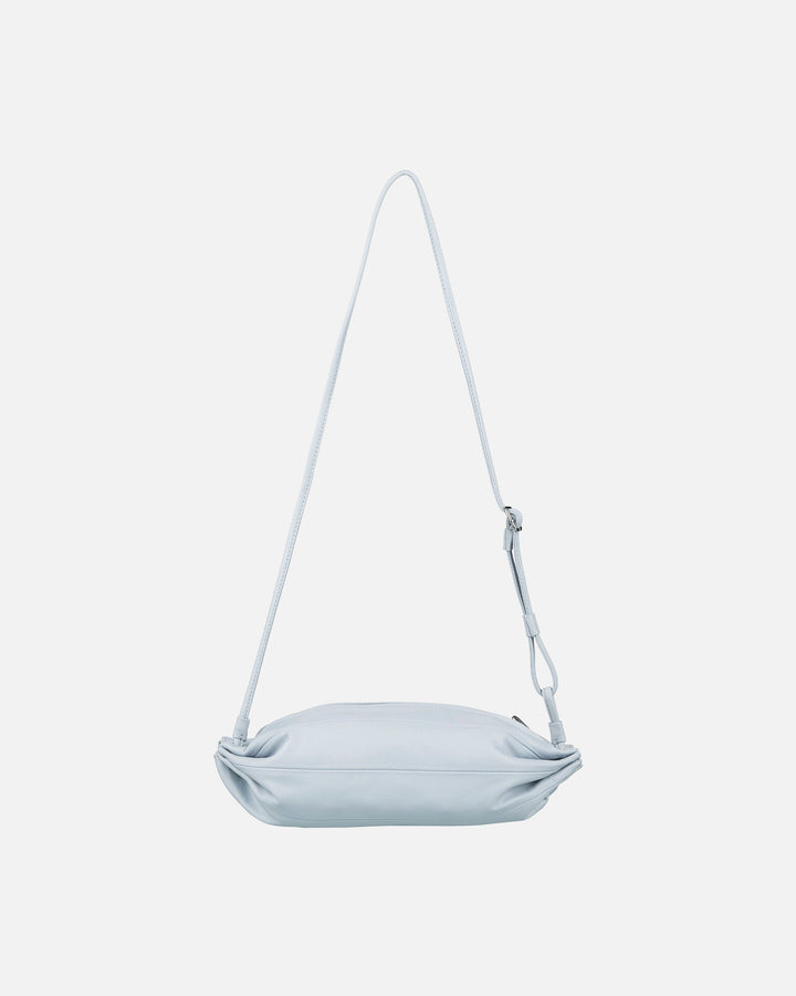 karla leather bag - sky blue