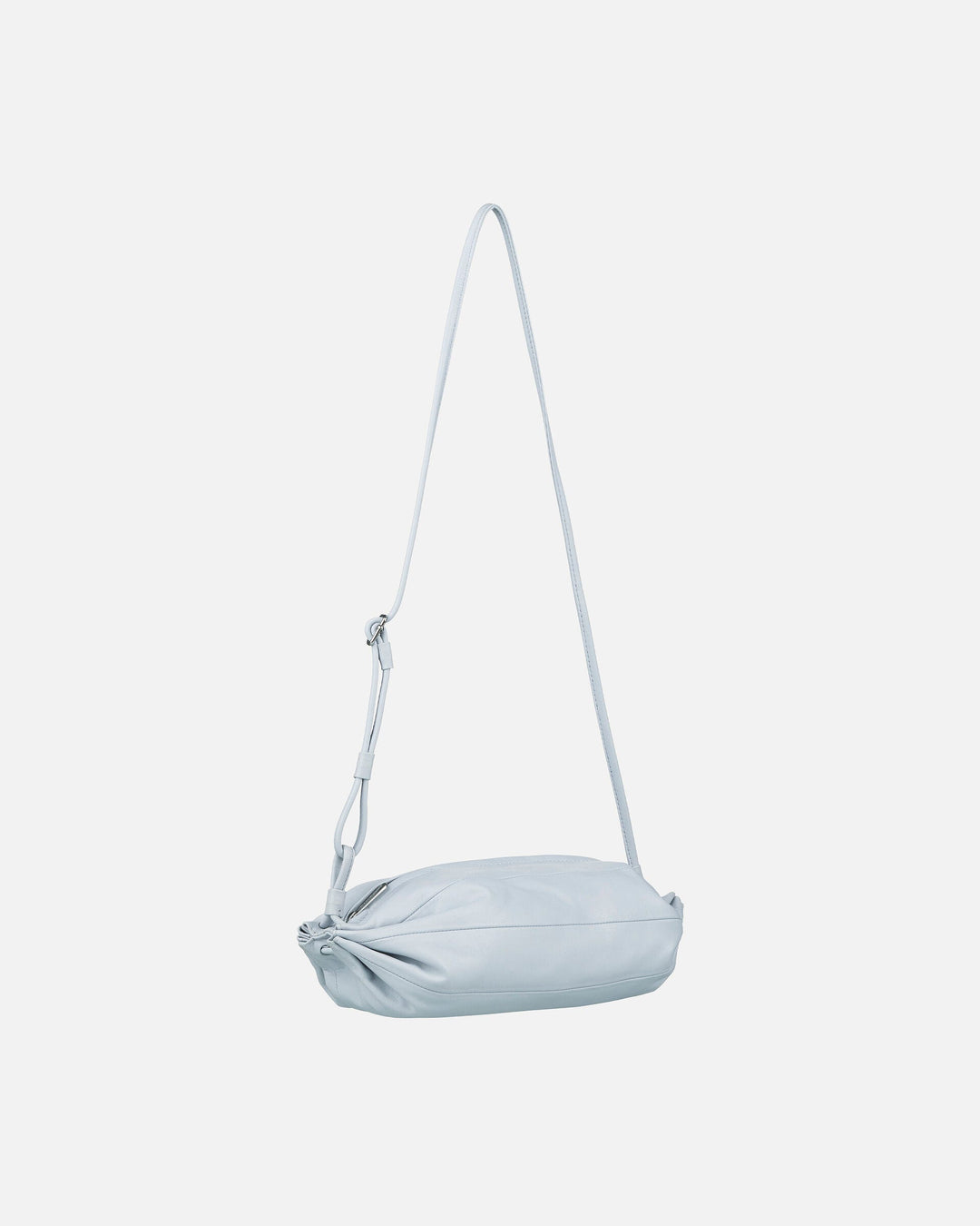 karla leather bag - sky blue