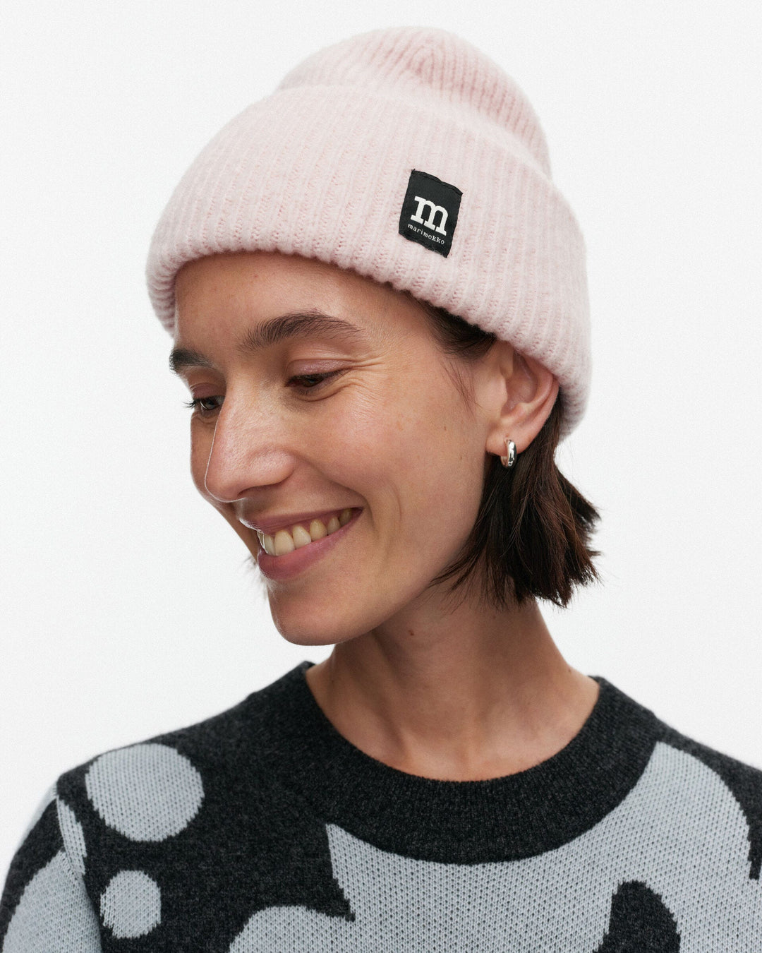 pjettar solid knitted toque - pink