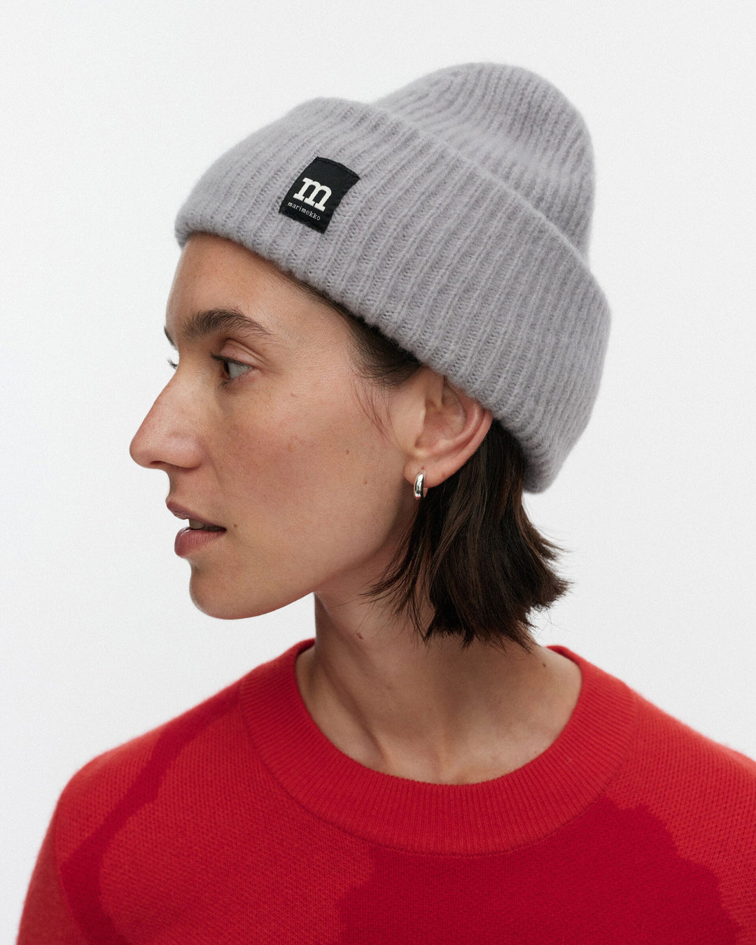 pjettar solid knitted toque - light grey