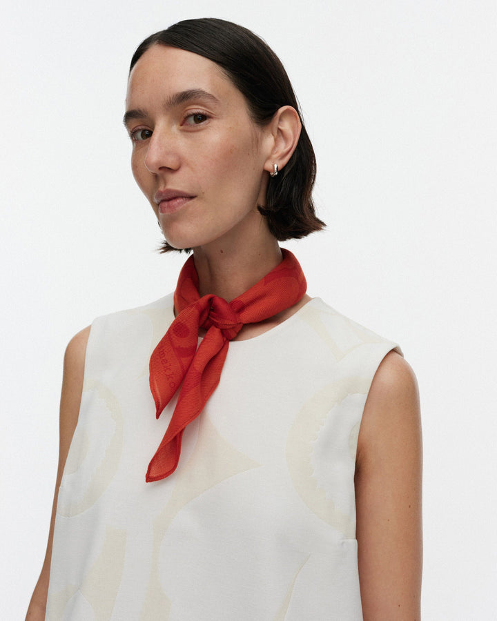 kuittaus unikko scarf - orange