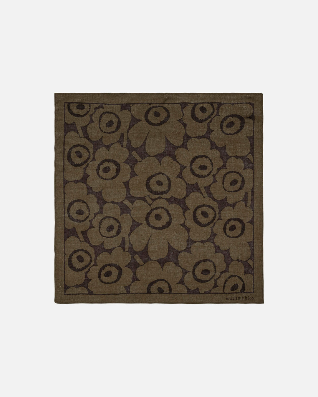 kuittaus unikko scarf - brown
