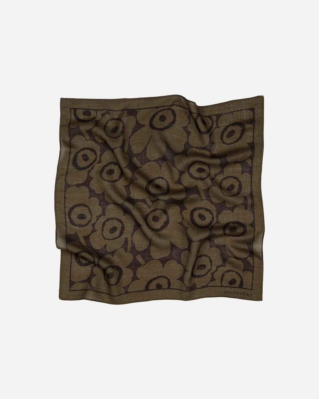 kuittaus unikko scarf - brown