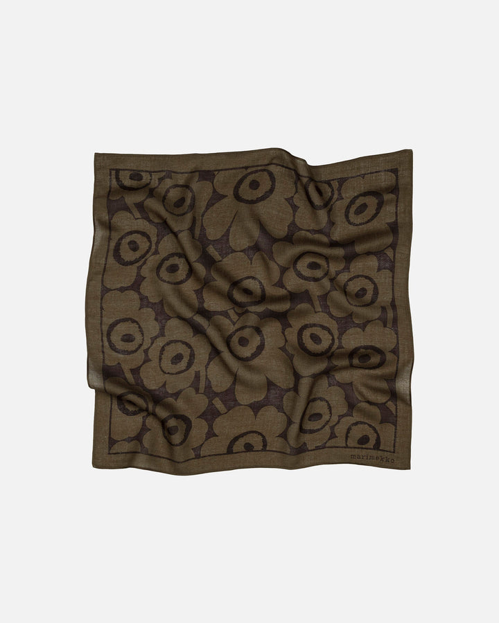 kuittaus unikko scarf - brown