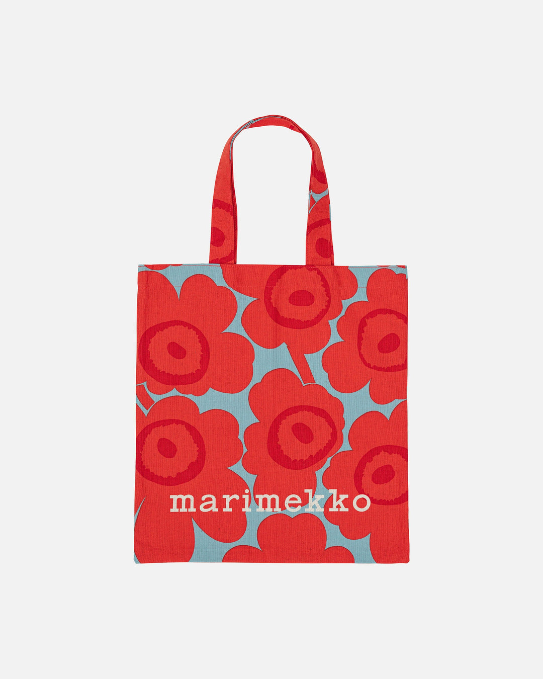 vankka unikko kioski tote bag - orange/blue