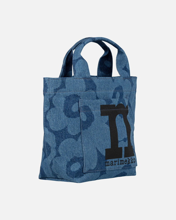 mono mini tote unikko bag - blue denim