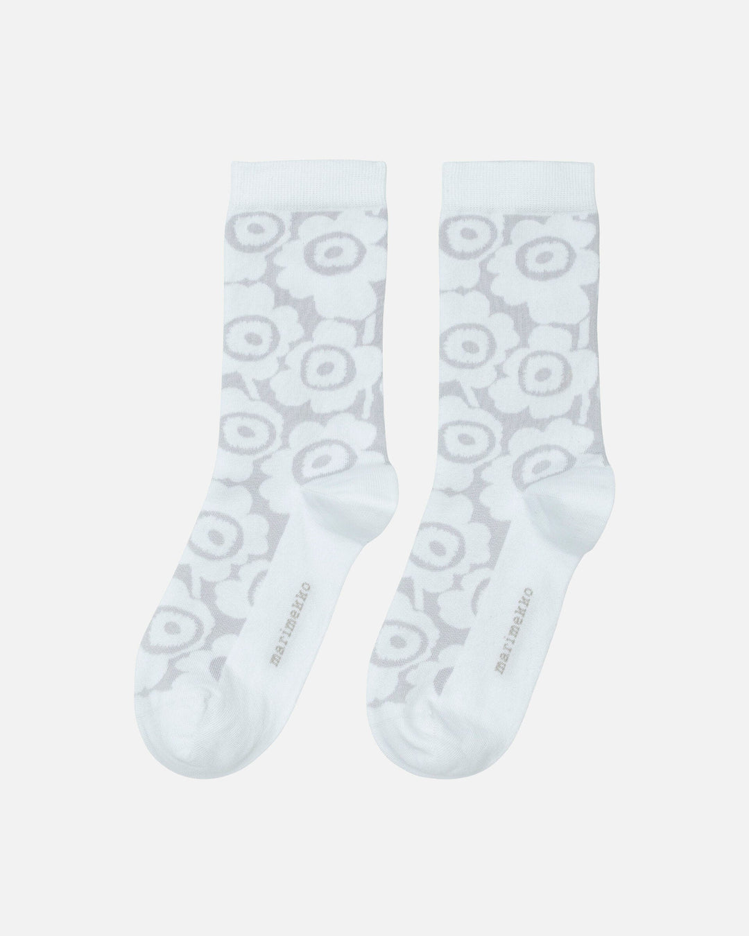 linjaus unikko socks - white/grey