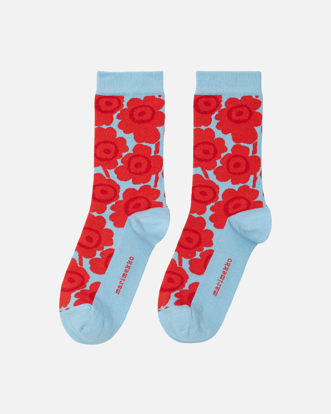 linjaus unikko socks - blue/red