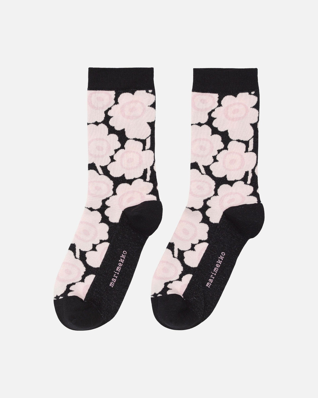 linjaus unikko socks - black/pink