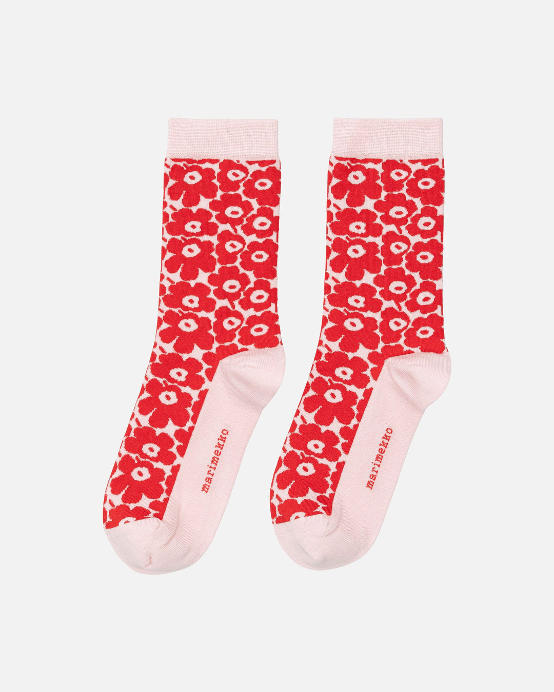linjaus pikkuinen unikko socks - pink