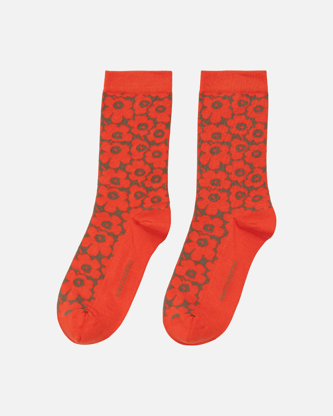 linjaus pikkuinen unikko socks - orange