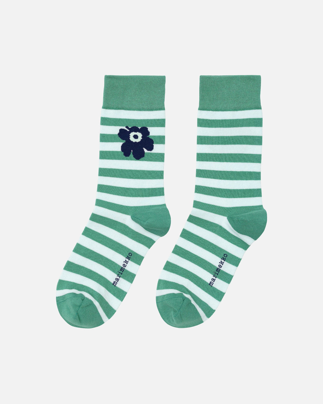 kioski kasvaa tasaraita unikko one socks - mint