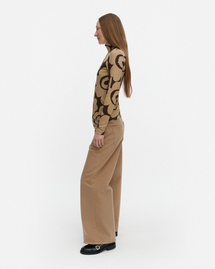 emali unikko turtleneck shirt - brown