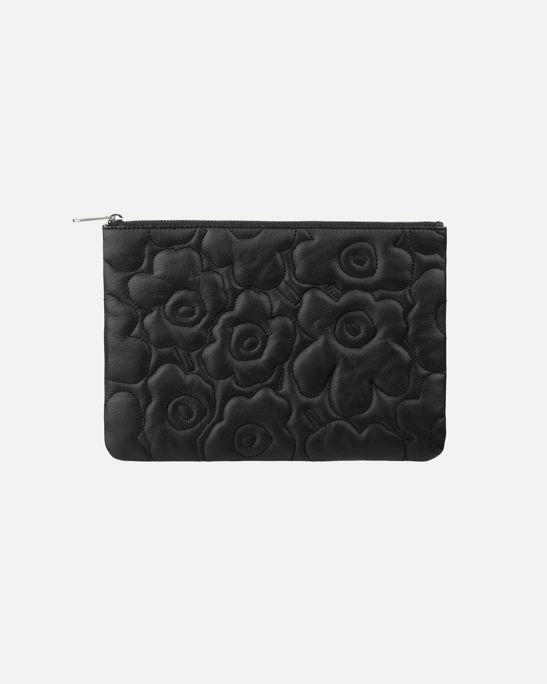 pouch bag unikko clutch - black leather