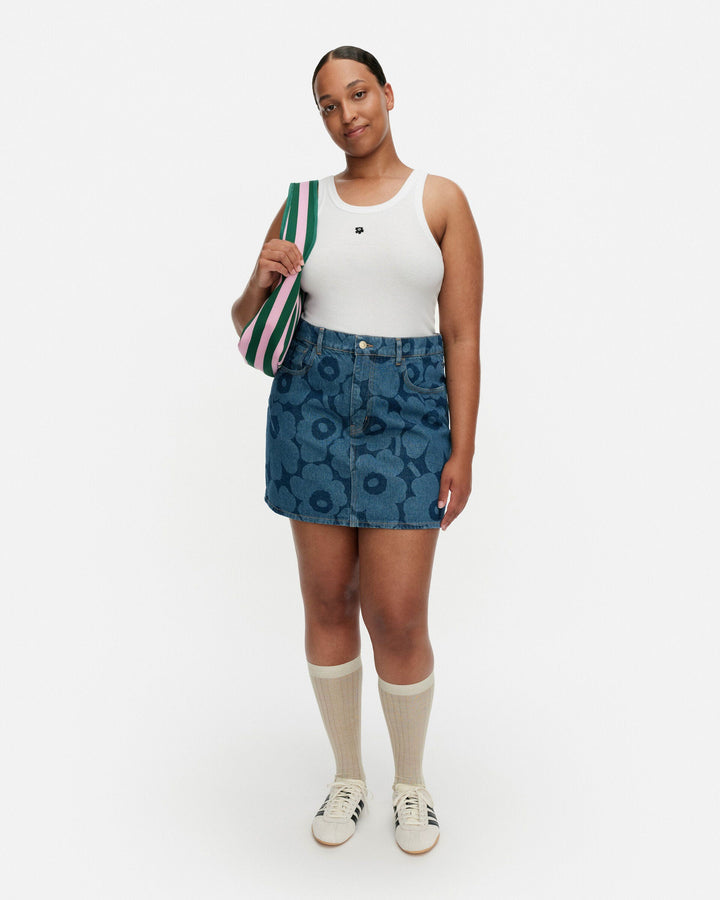 maridenim ruudut unikko skirt