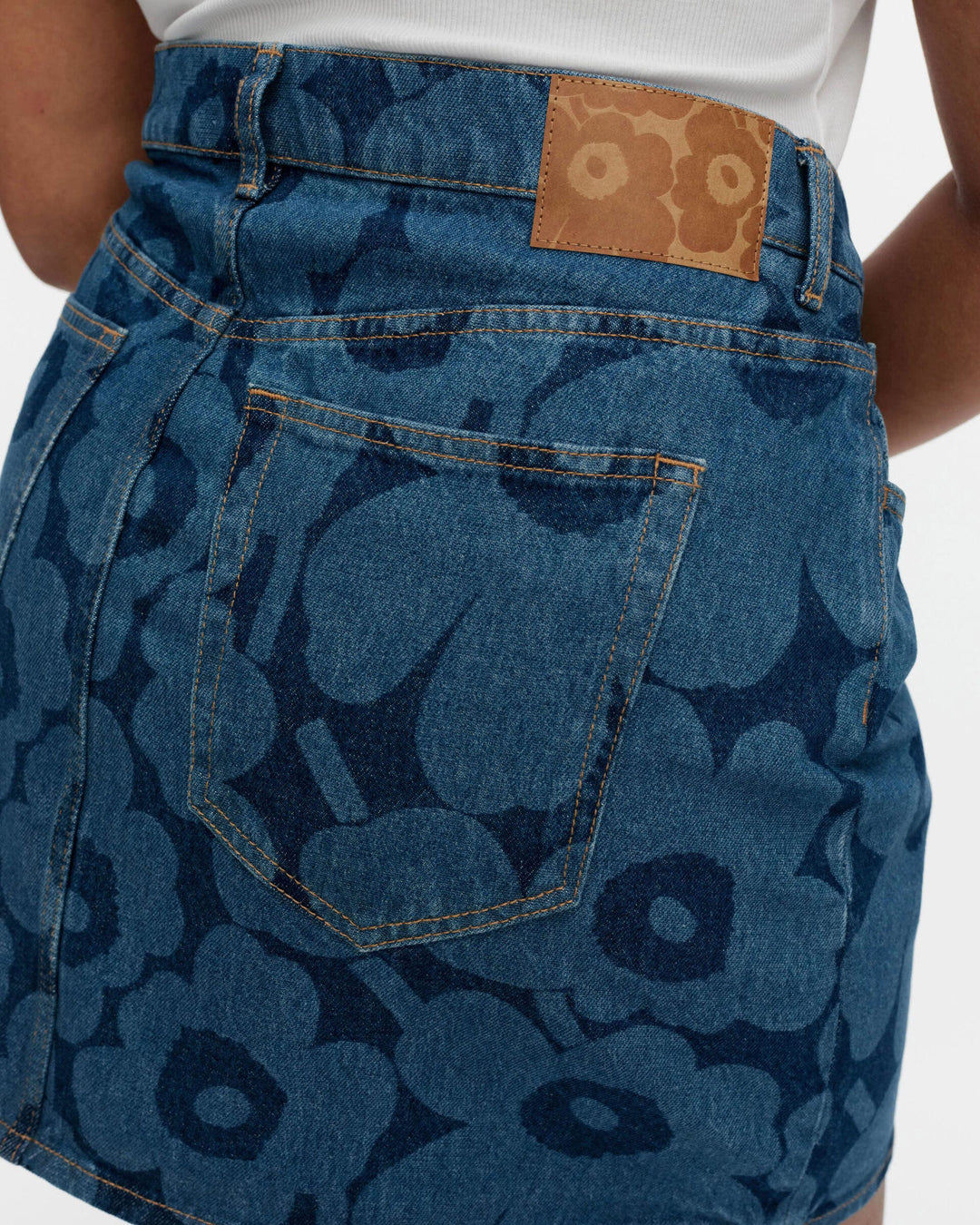 maridenim ruudut unikko skirt