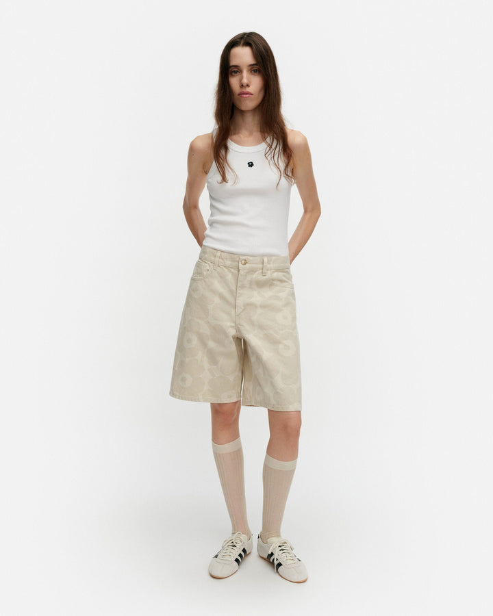 maridenim marssi unikko shorts - white