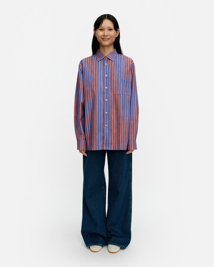 kioski jokapoika unisex shirt - peach/blue