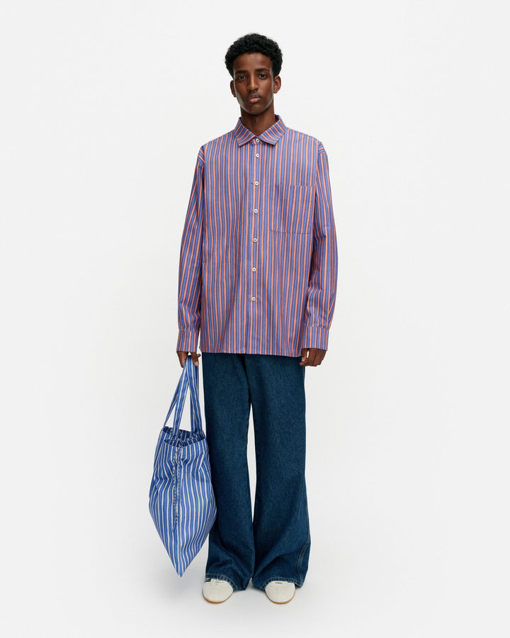 kioski jokapoika unisex shirt - peach/blue