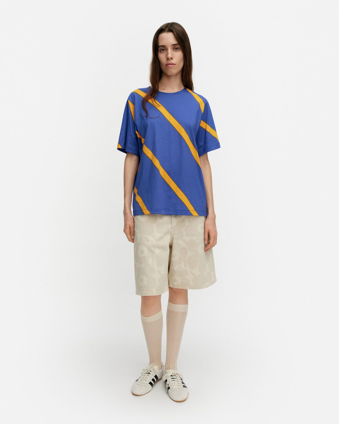 tunnit basso t-shirt - blue/yellow