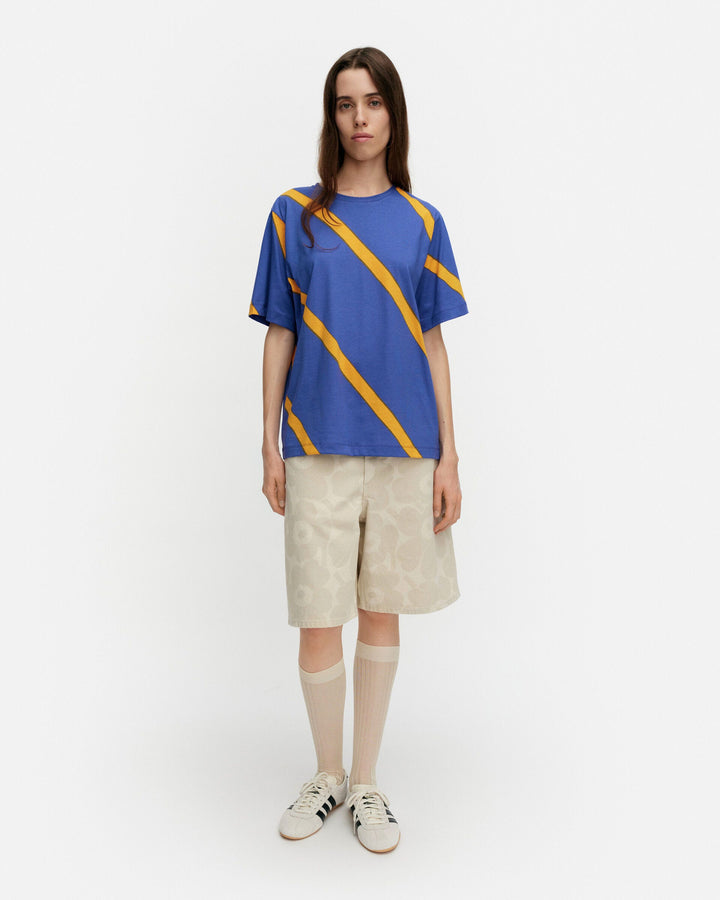 tunnit basso t-shirt - blue/yellow