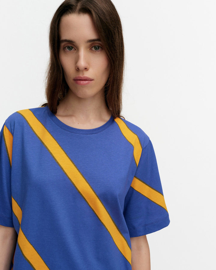 tunnit basso t-shirt - blue/yellow