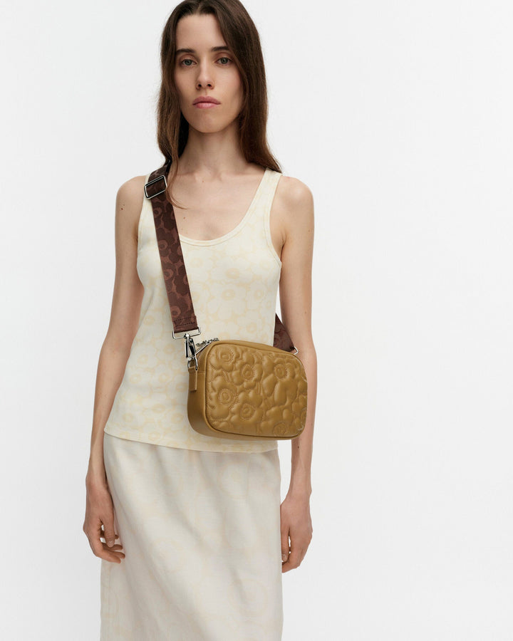 soft gratha unikko shoulder bag - brown