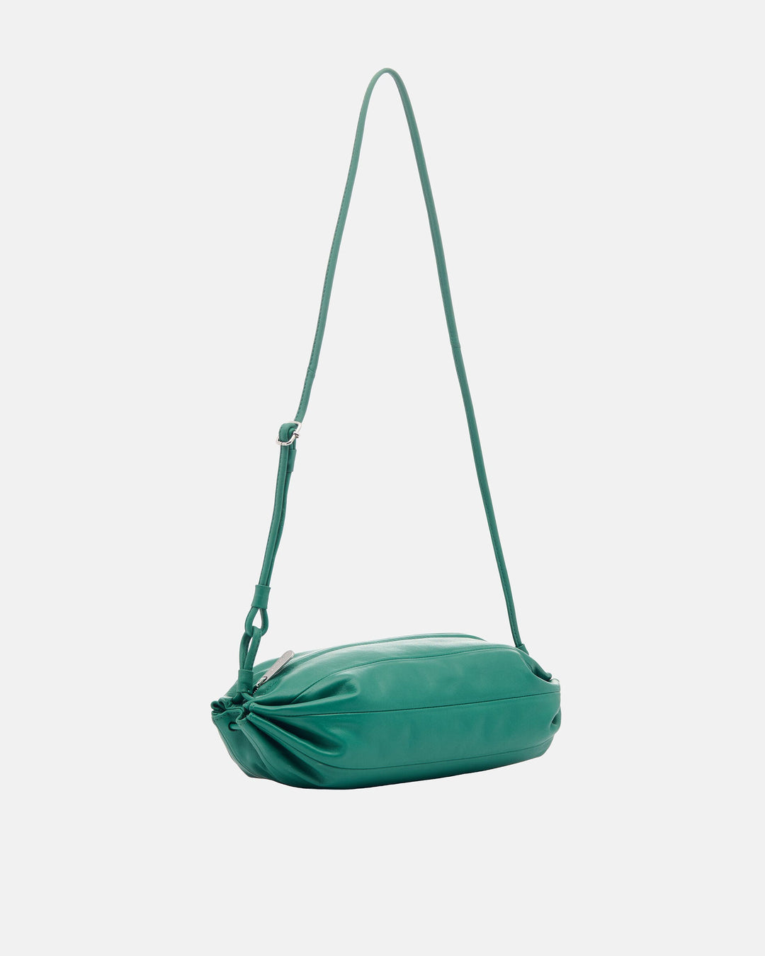 karla leather bag - dark green