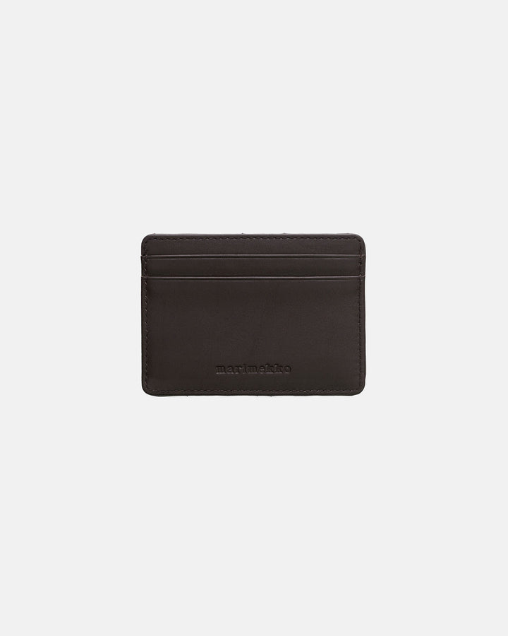 card holder unikko - dark brown