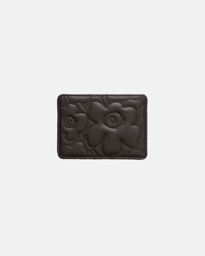 card holder unikko - dark brown