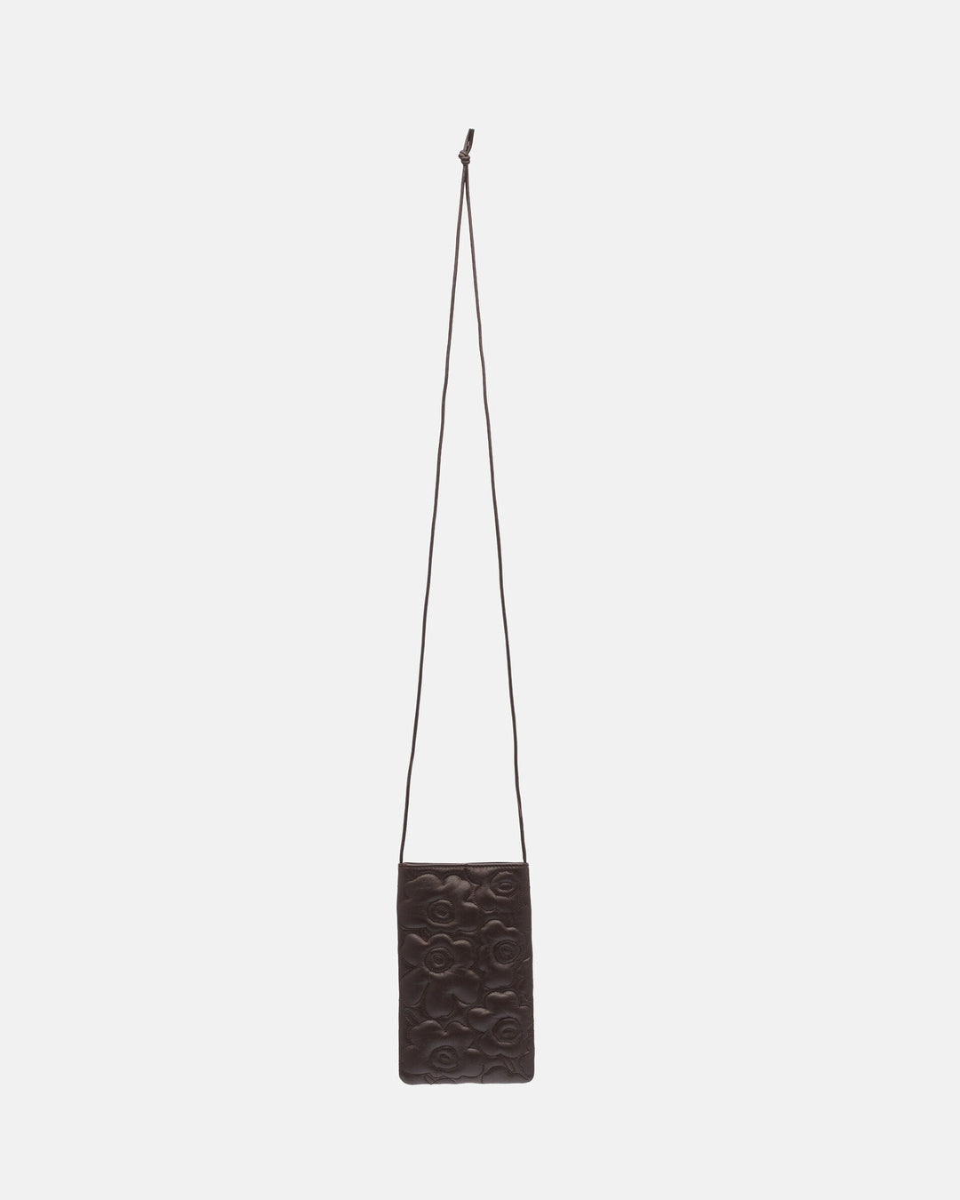 phone pocket unikko shoulder bag - dark brown
