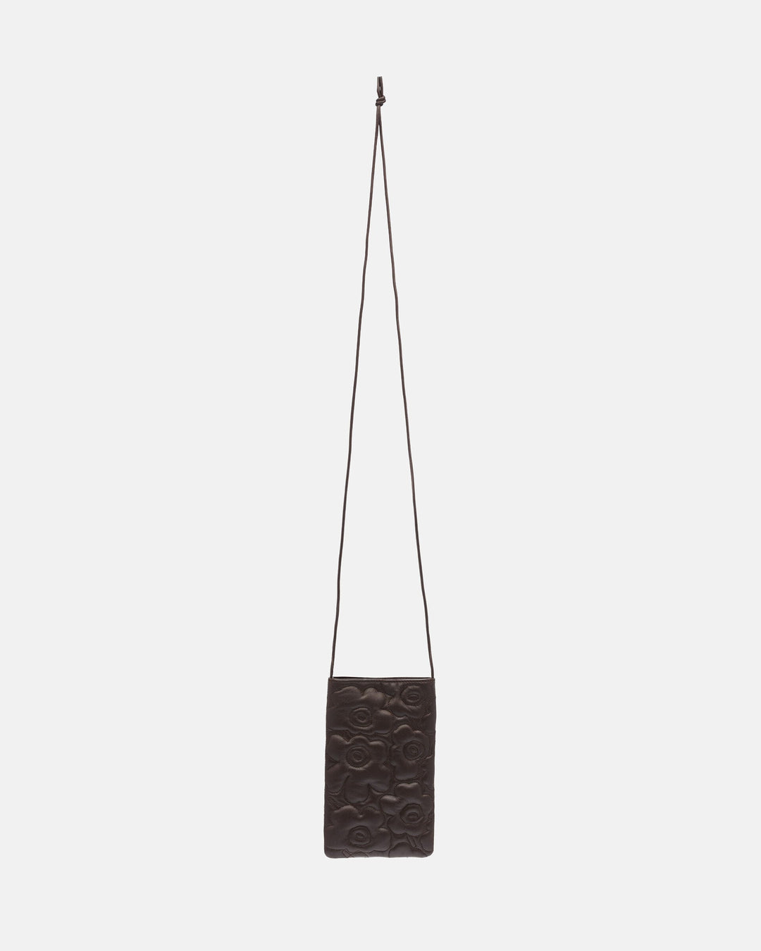 phone pocket unikko shoulder bag - dark brown