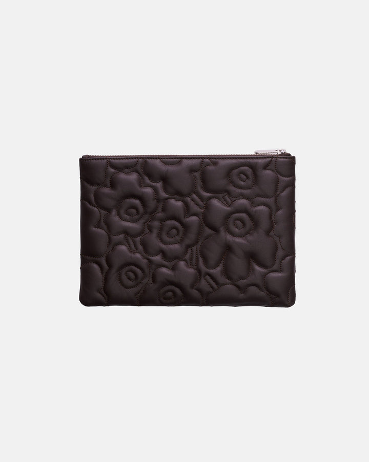 pouch bag unikko clutch - dark brown