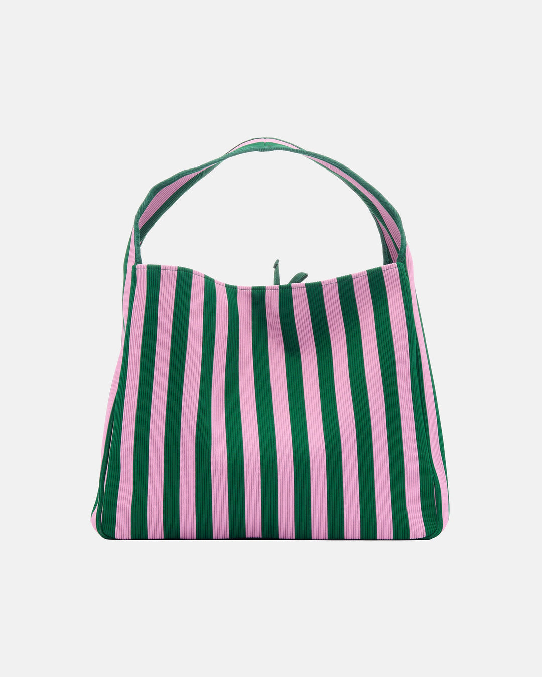 knitted bag large merirosvo shoulder bag - green/pink