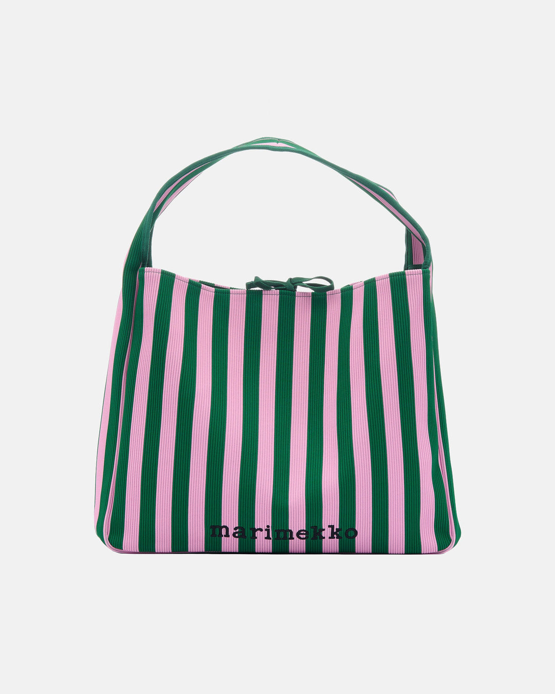knitted bag large merirosvo shoulder bag - green/pink