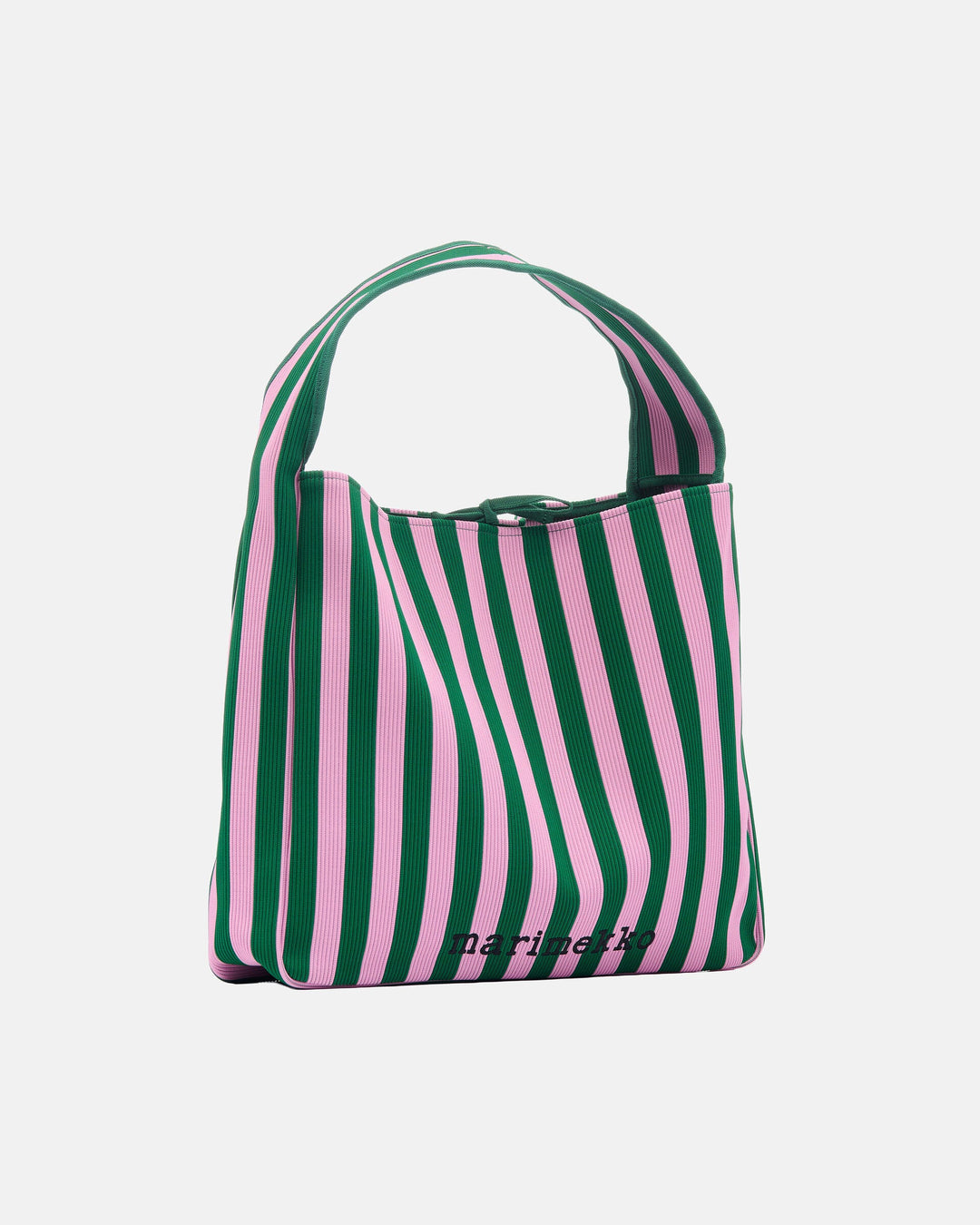 knitted bag large merirosvo shoulder bag - green/pink