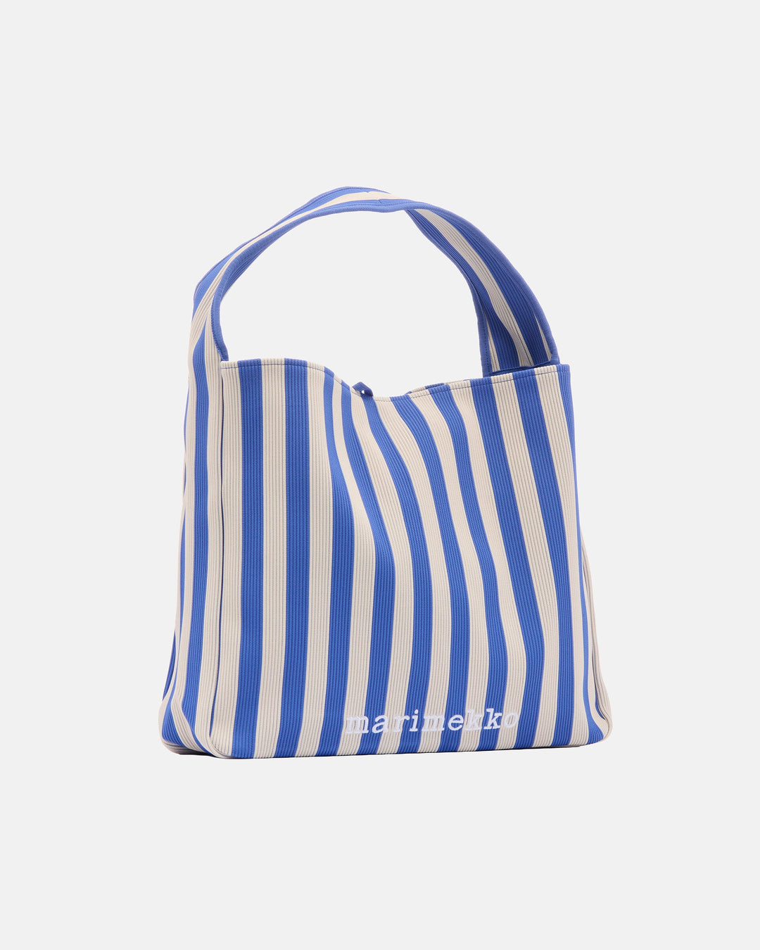 knitted bag large merirosvo shoulder bag - white/light blue