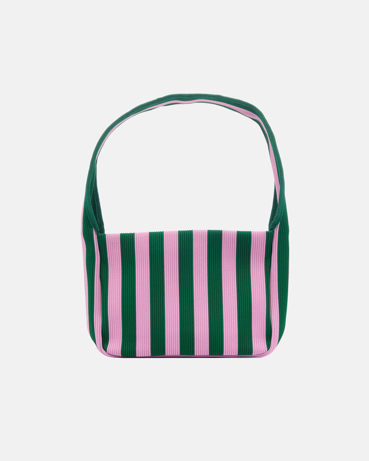 knitted shoulderbag merirosvo shoulder bag - green/pink