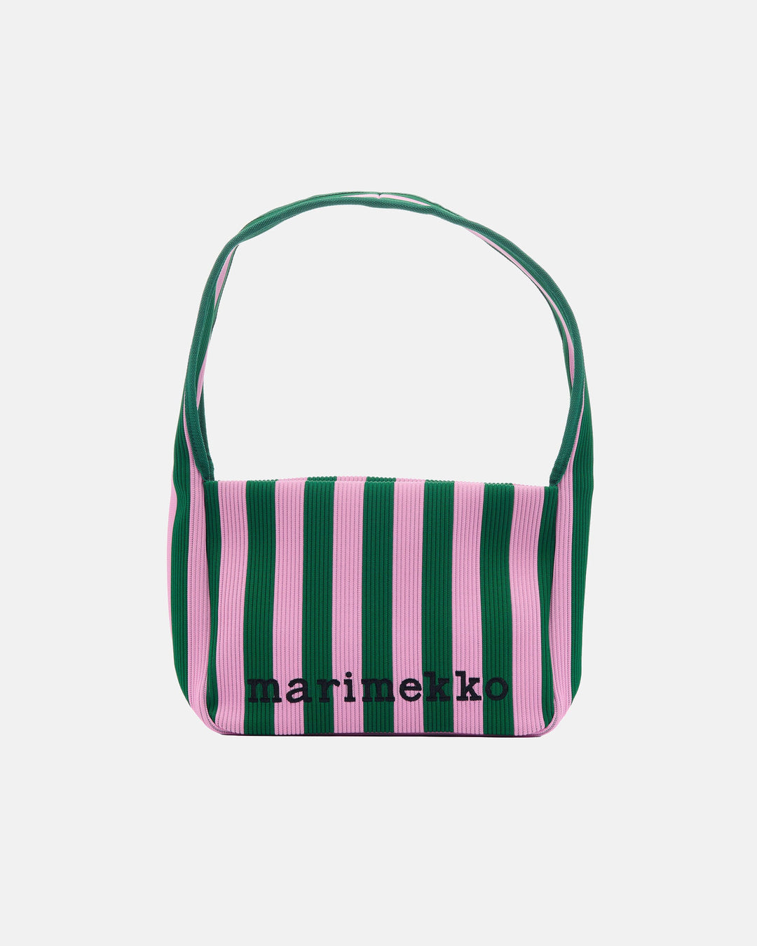 knitted shoulderbag merirosvo shoulder bag - green/pink