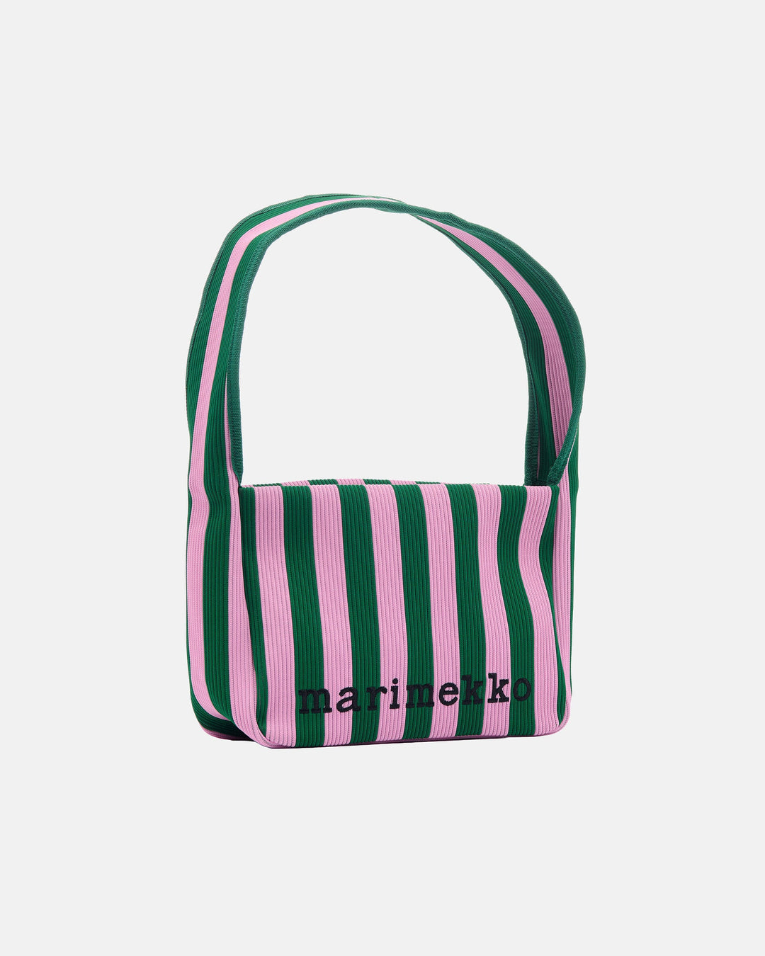 knitted shoulderbag merirosvo shoulder bag - green/pink